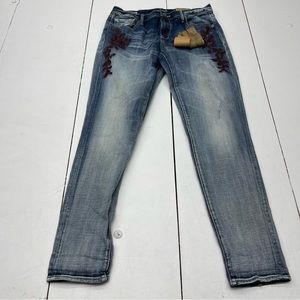 Driftwood Jackie Floral Embroidered Denim Jeans Women’s Size 28.